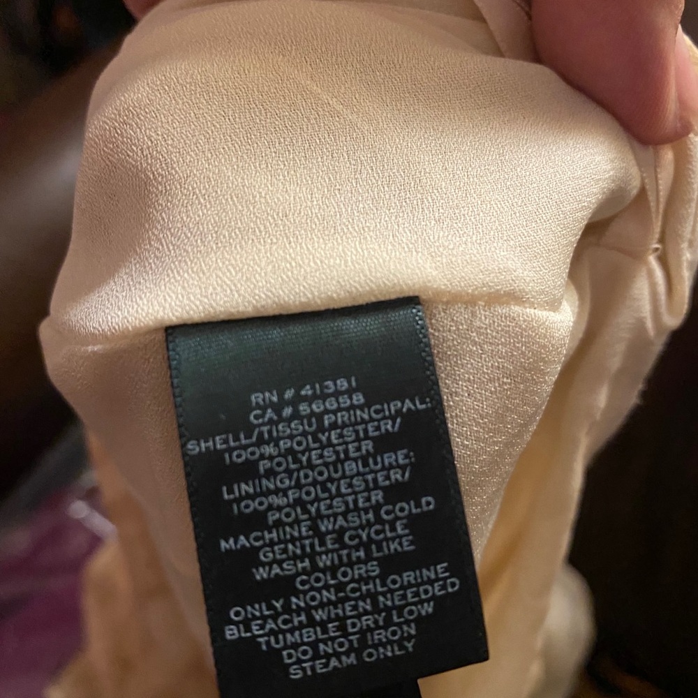 Lauren Ralph Lauren Tied Zipper Waist 16W Tan Mu Beige - Picture 7 of 8
